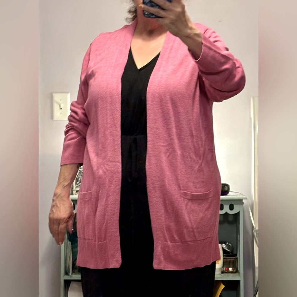 🧥Croft & Barrow Women's Rose Cardigan Sweater - Picture 5 of 7